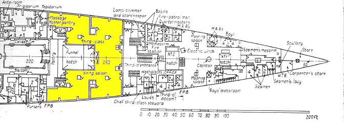 Map of Area on Ship