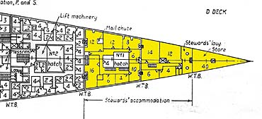 C Deck Quarters Map