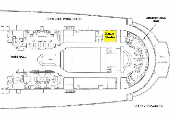 Map of Area on Ship