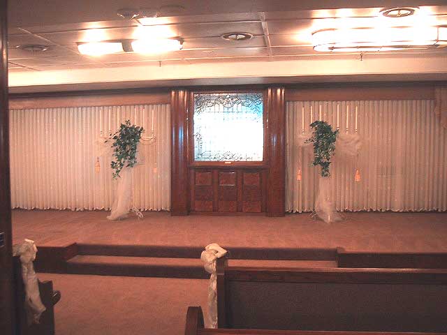 The Second Class Smoking Room today converted into a Wedding Chapel